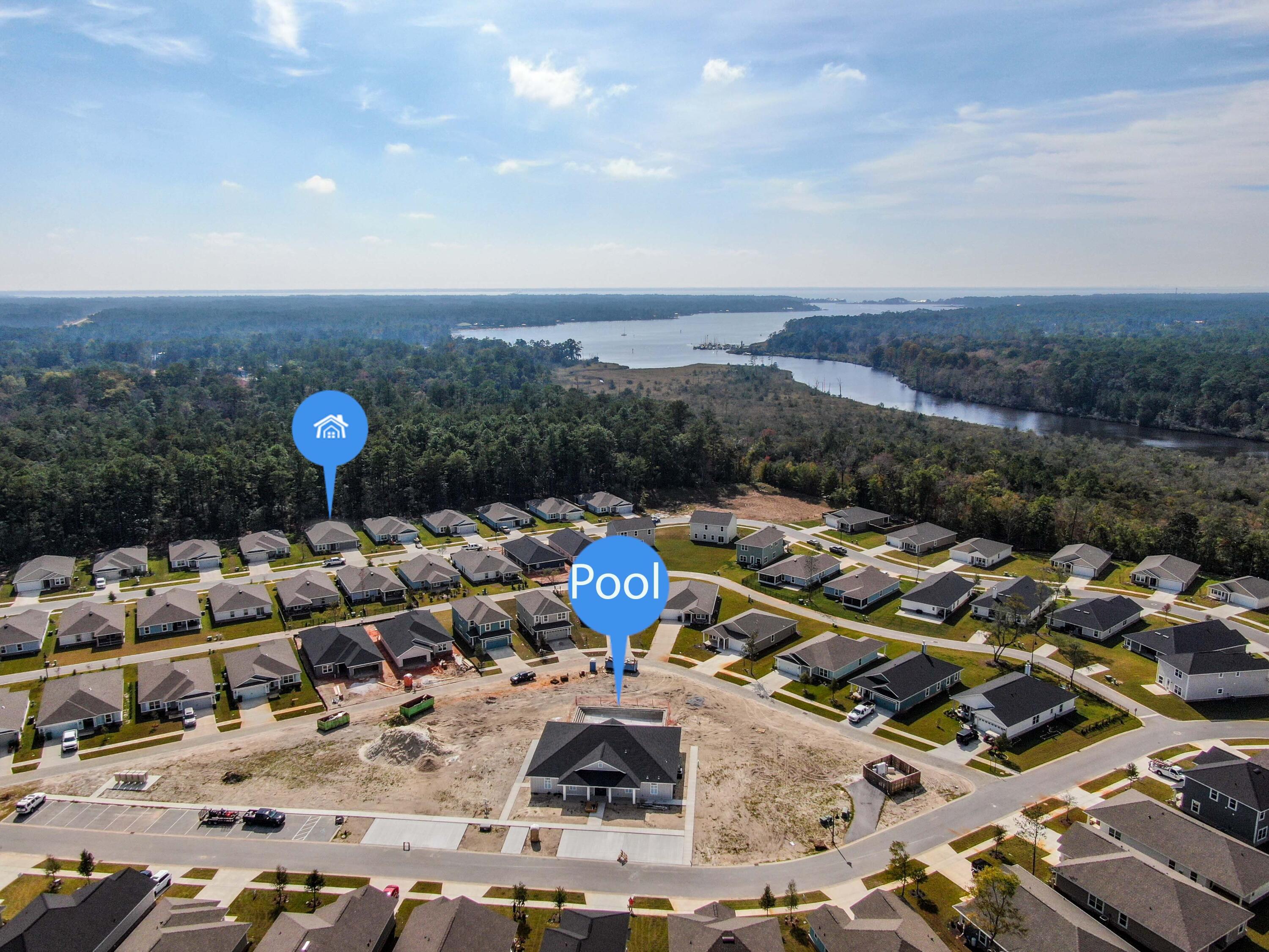 720 Riverwalk Circle Freeport, FL 32439 - Photo 42 of 50 a view of multiple houses with outdoor space