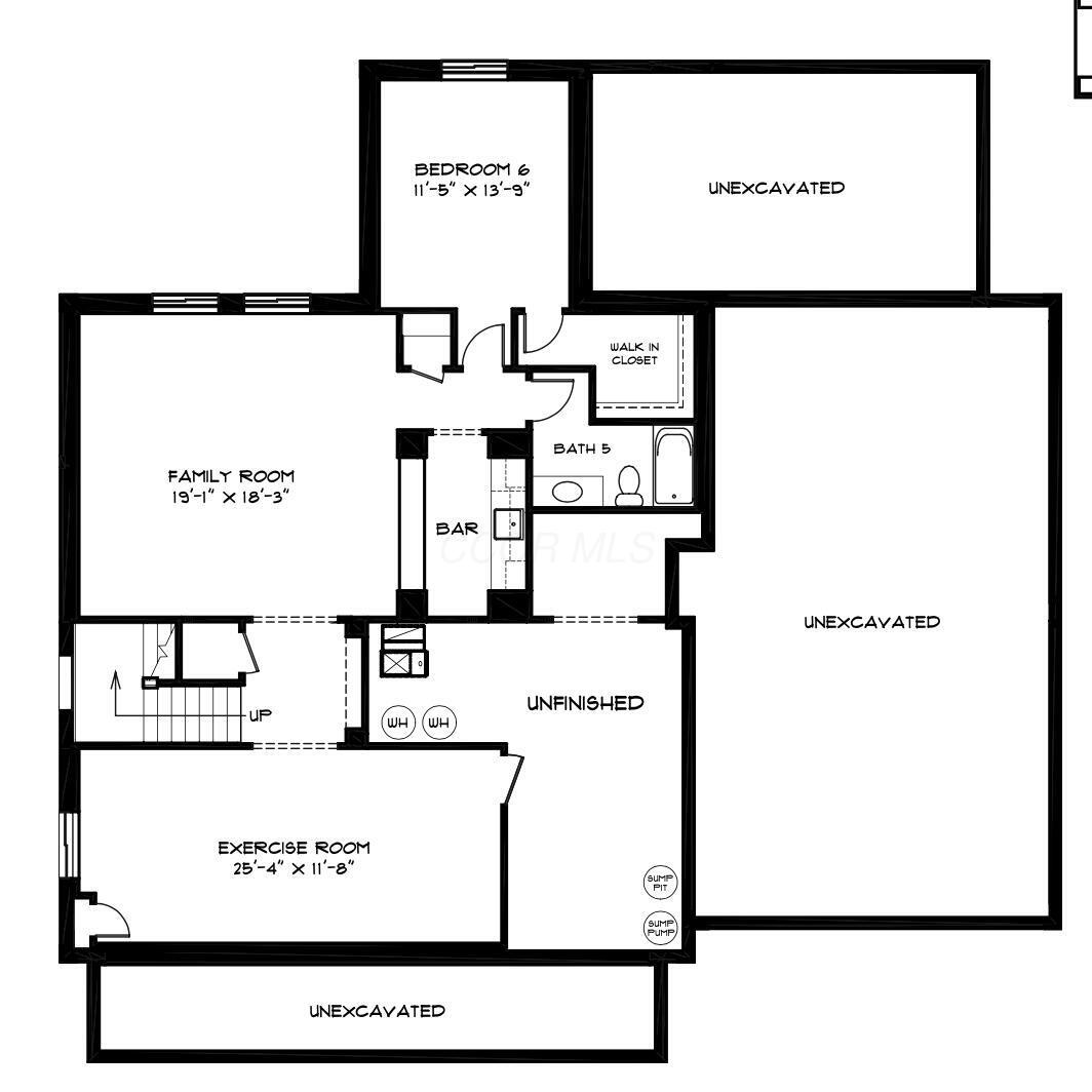 2091 Riverhill Road Columbus, OH 43221 - Photo 4 of 4 Basement floor plan