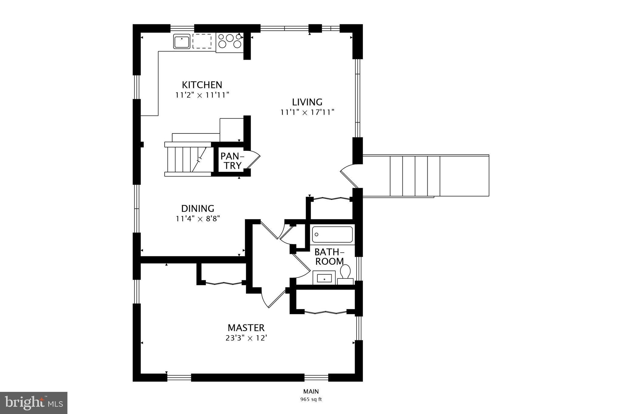 116 Northway Road Greenbelt, MD 20770 - Photo 45 of 46 Main Level Floor Plan -See the 3D Tour also!