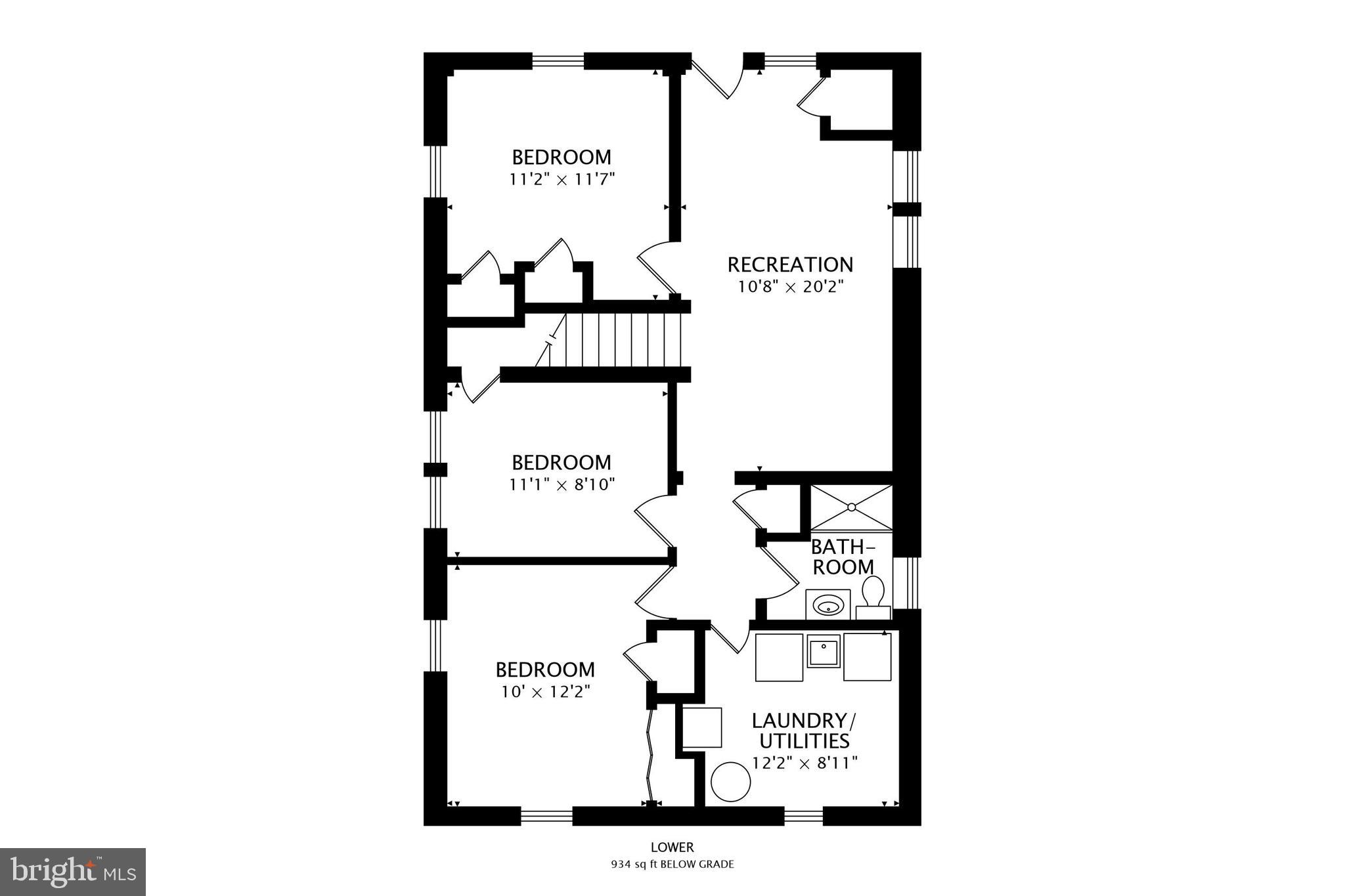 116 Northway Road Greenbelt, MD 20770 - Photo 46 of 46 Lower Level Floor Plan - See the 3D Tour also!