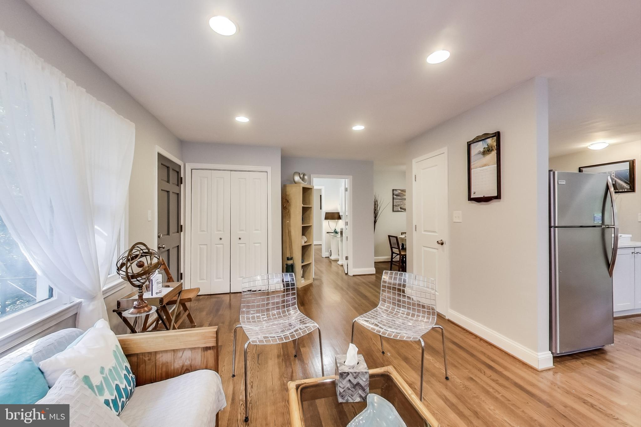 116 Northway Road Greenbelt, MD 20770 - Photo 6 of 46 Living Room view of Master suite, Pantry, & Kit.