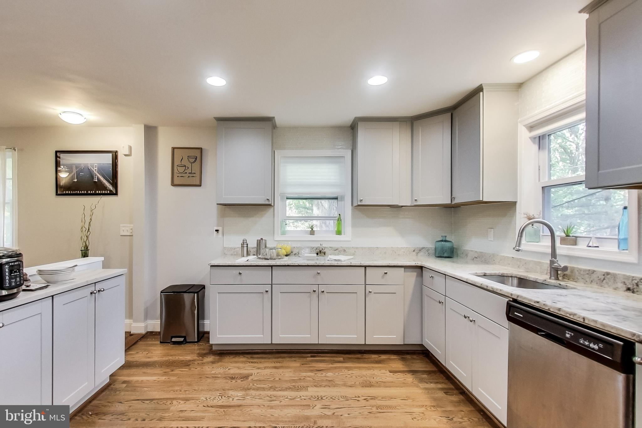 116 Northway Road Greenbelt, MD 20770 - Photo 9 of 46 Kitchen view w/ granite countertops