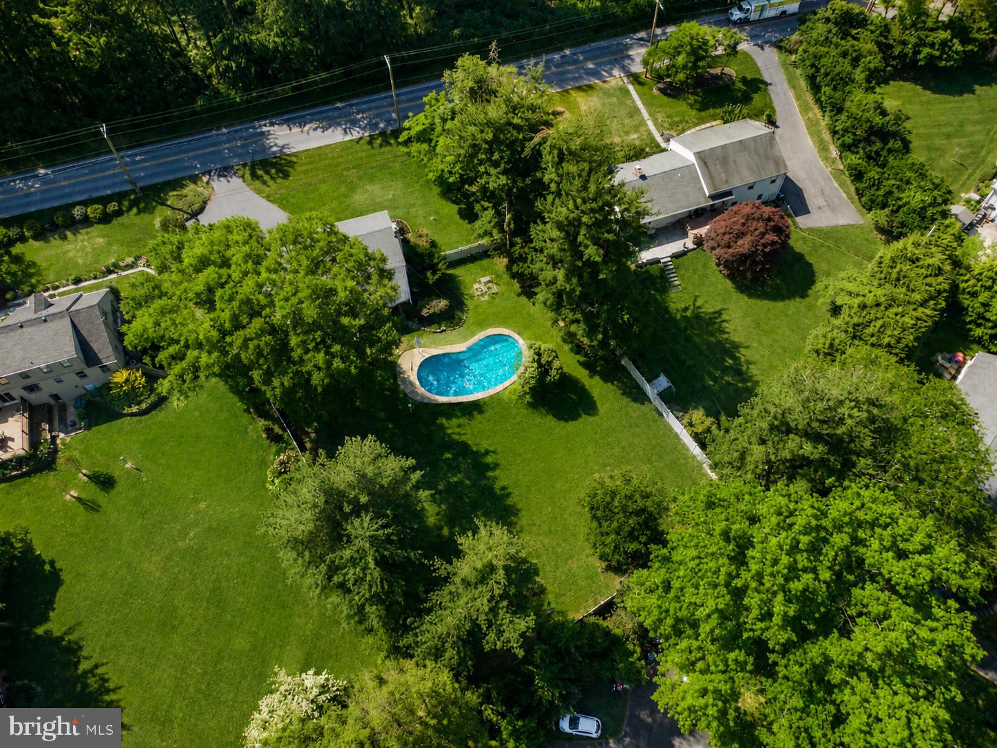 6113 West Mill Road Flourtown, PA 19031 - Photo 38 of 39 Overhead View of Expansive Property