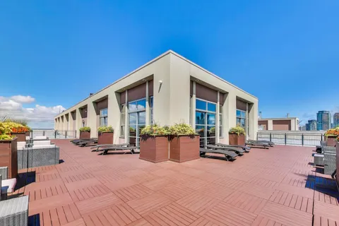 a view of outdoor space with seating area