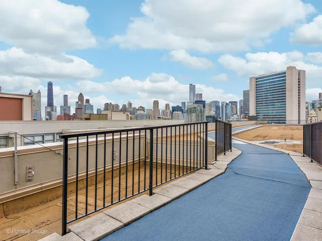 a view of city from a balcony