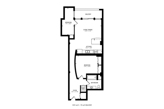 a picture of a bench in the wall