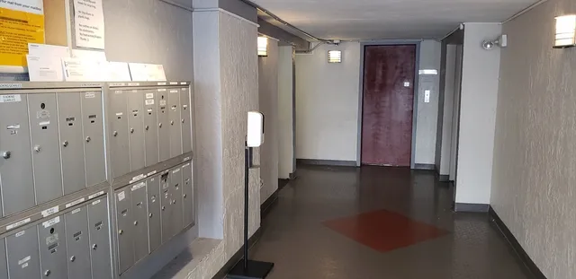 a view of a livingroom with wooden floor