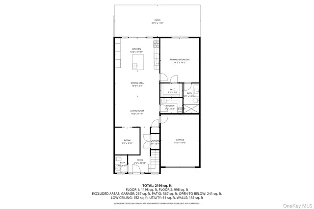 a picture of a bench in front of a wall