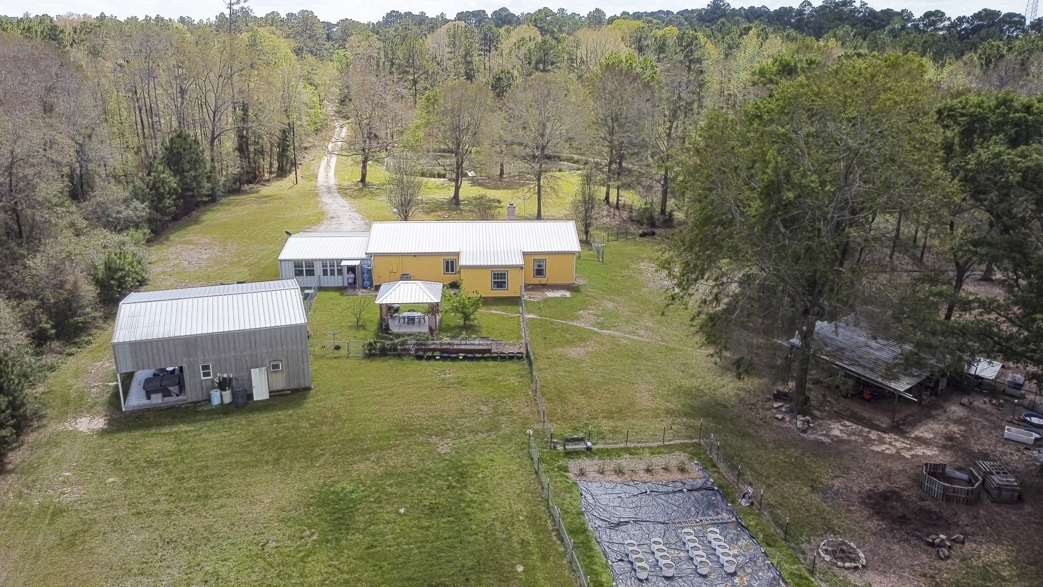 188 Pullin Road Corrigan, TX 75939 - Photo 32 of 50 Aerial View from Rear of Property