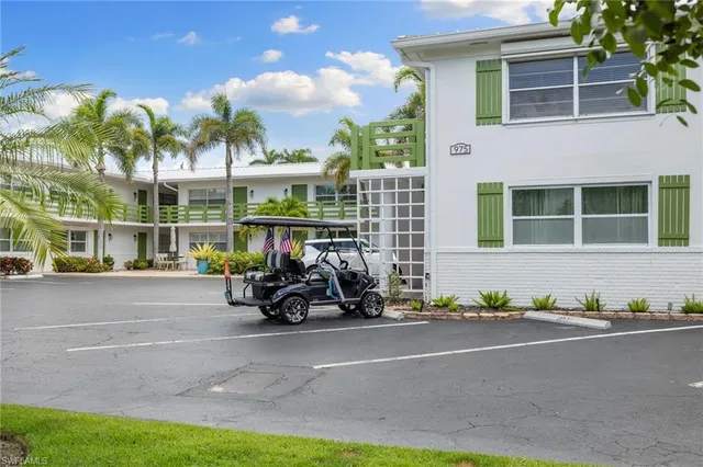 a bike parked in front of a house