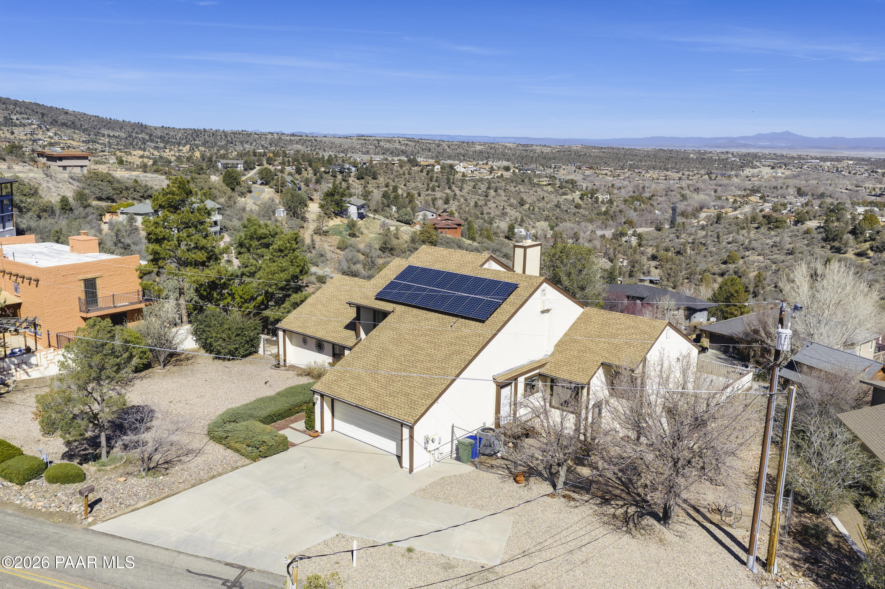 2480 Ridge Road Prescott, AZ 86301 - Photo 3 of 66 an aerial view of a house with a yard