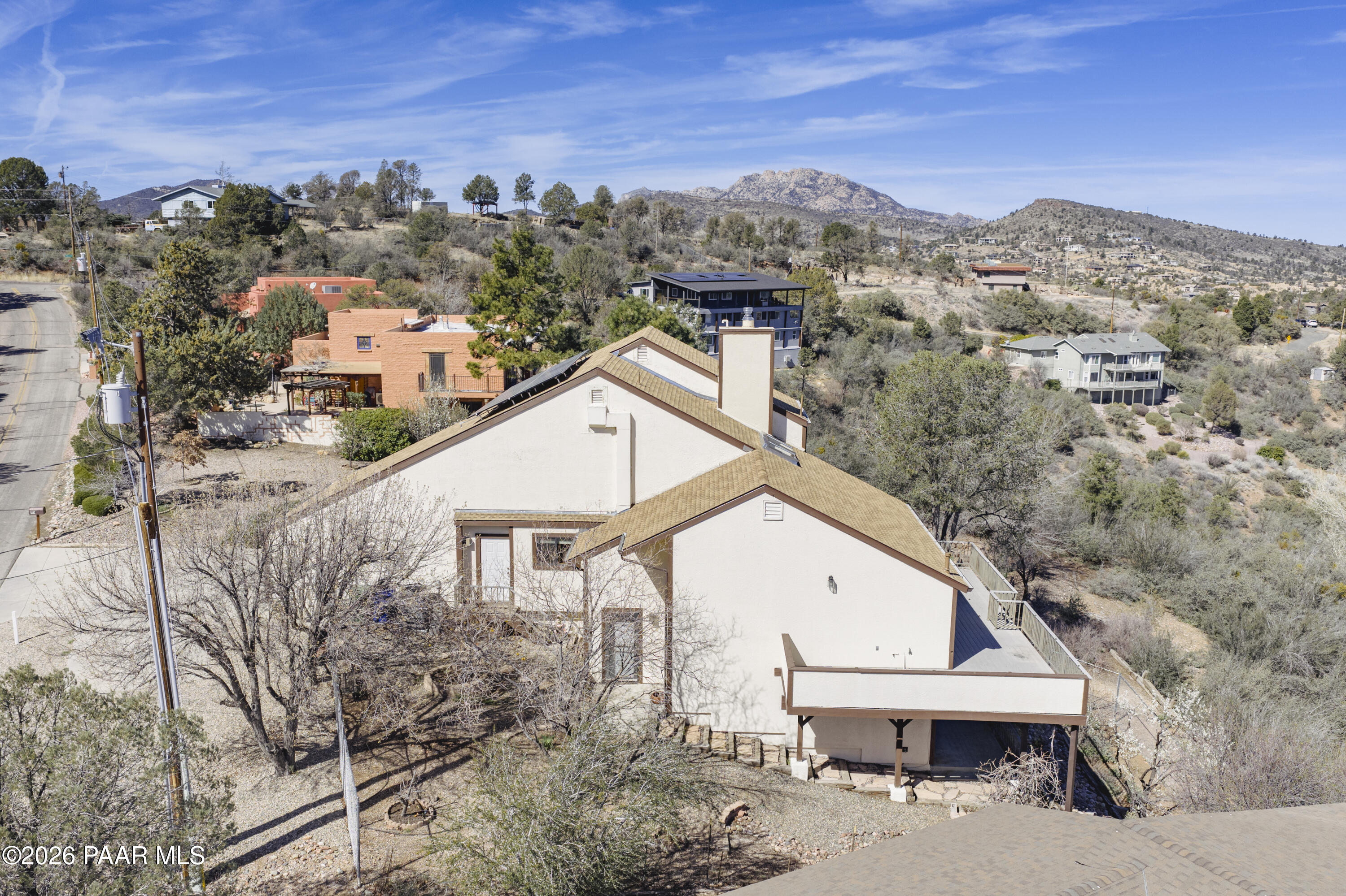 2480 Ridge Road Prescott, AZ 86301 - Photo 52 of 66 a view of a house with a mountain