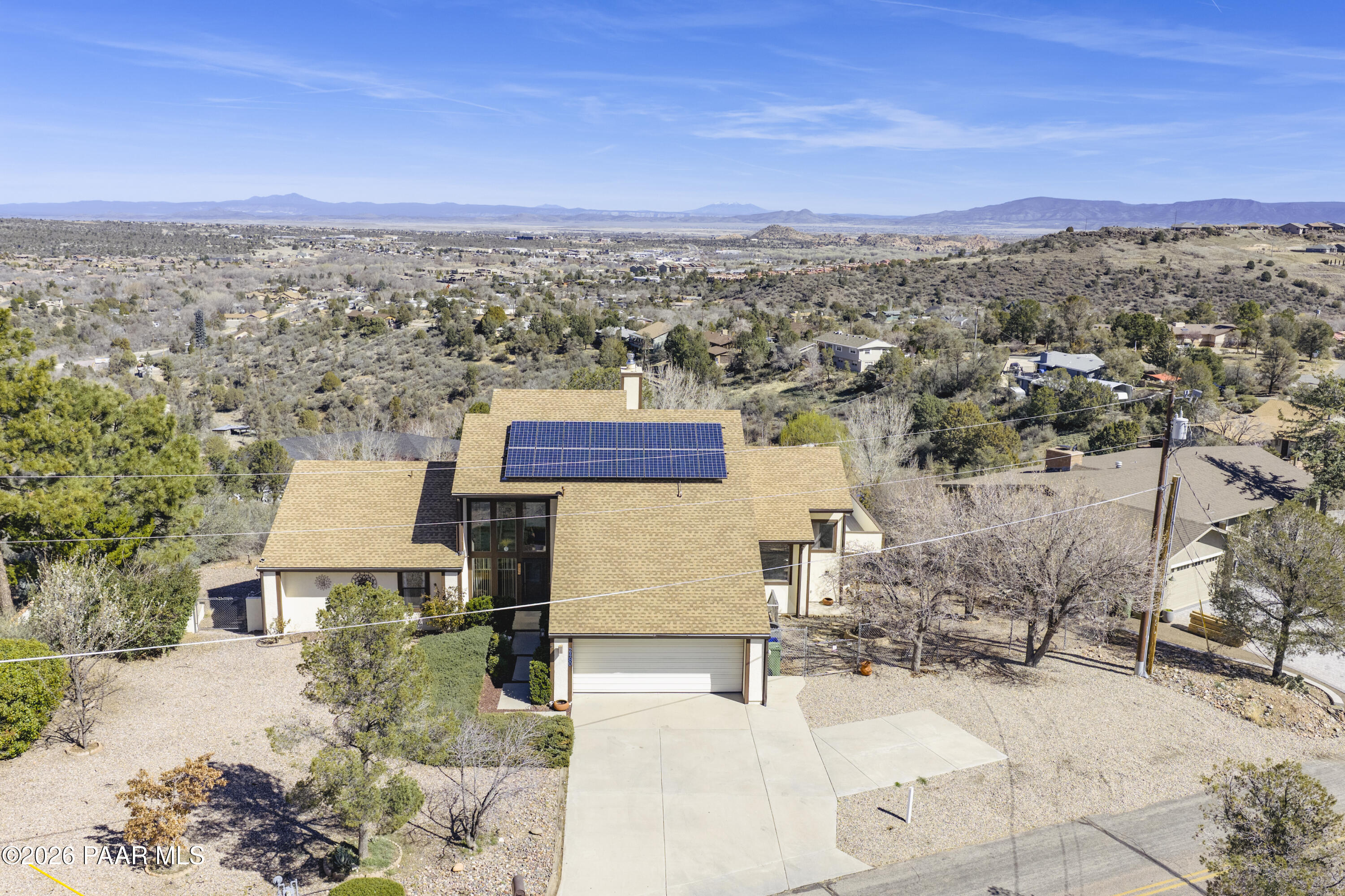 2480 Ridge Road Prescott, AZ 86301 - Photo 53 of 66 an aerial view of a house with a yard