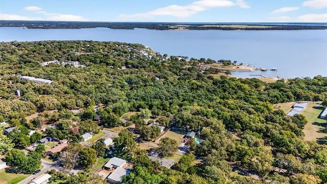 a view of a garden with an outdoor space