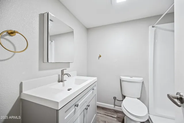a white toilet sitting next to a bathroom sink