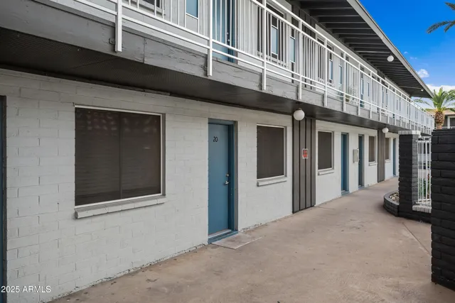 a view of a building stairs