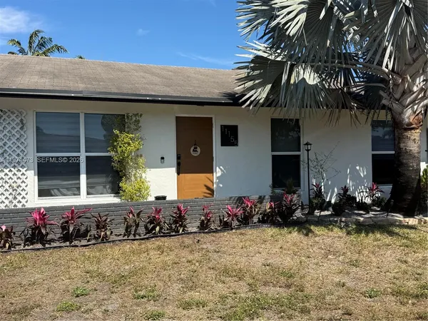 a front view of a house