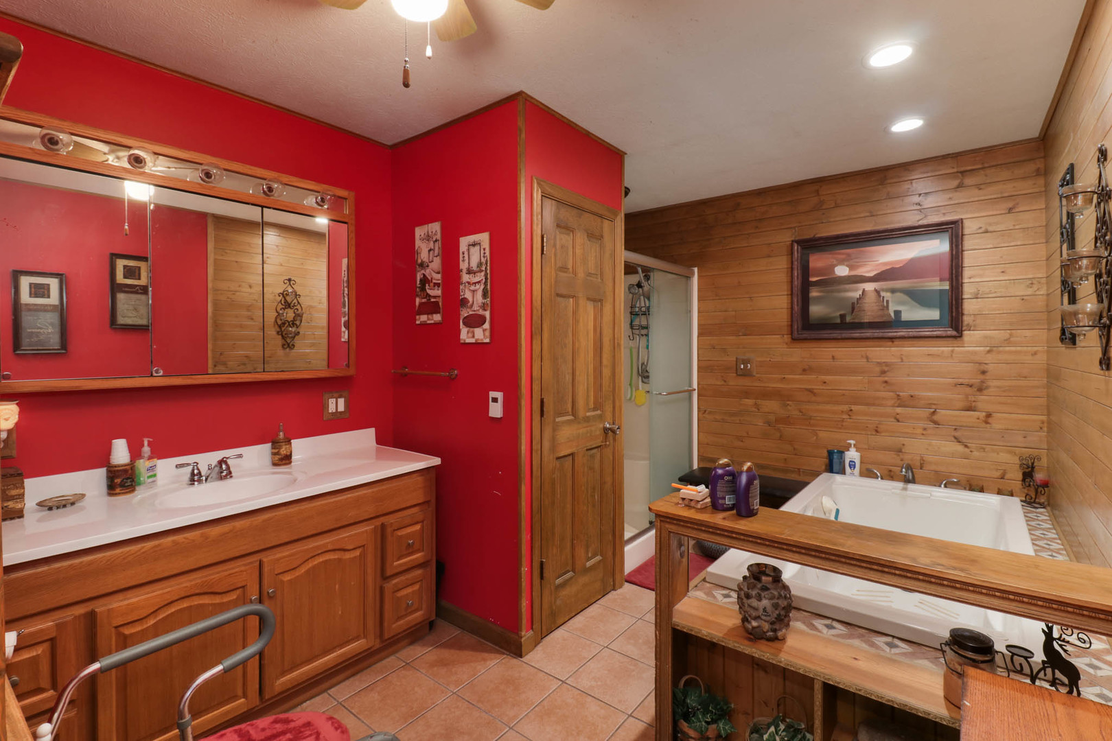 32892 McClure Road Colfax, IL 61728 - Photo 13 of 44 a bathroom with a sink mirror and vanity