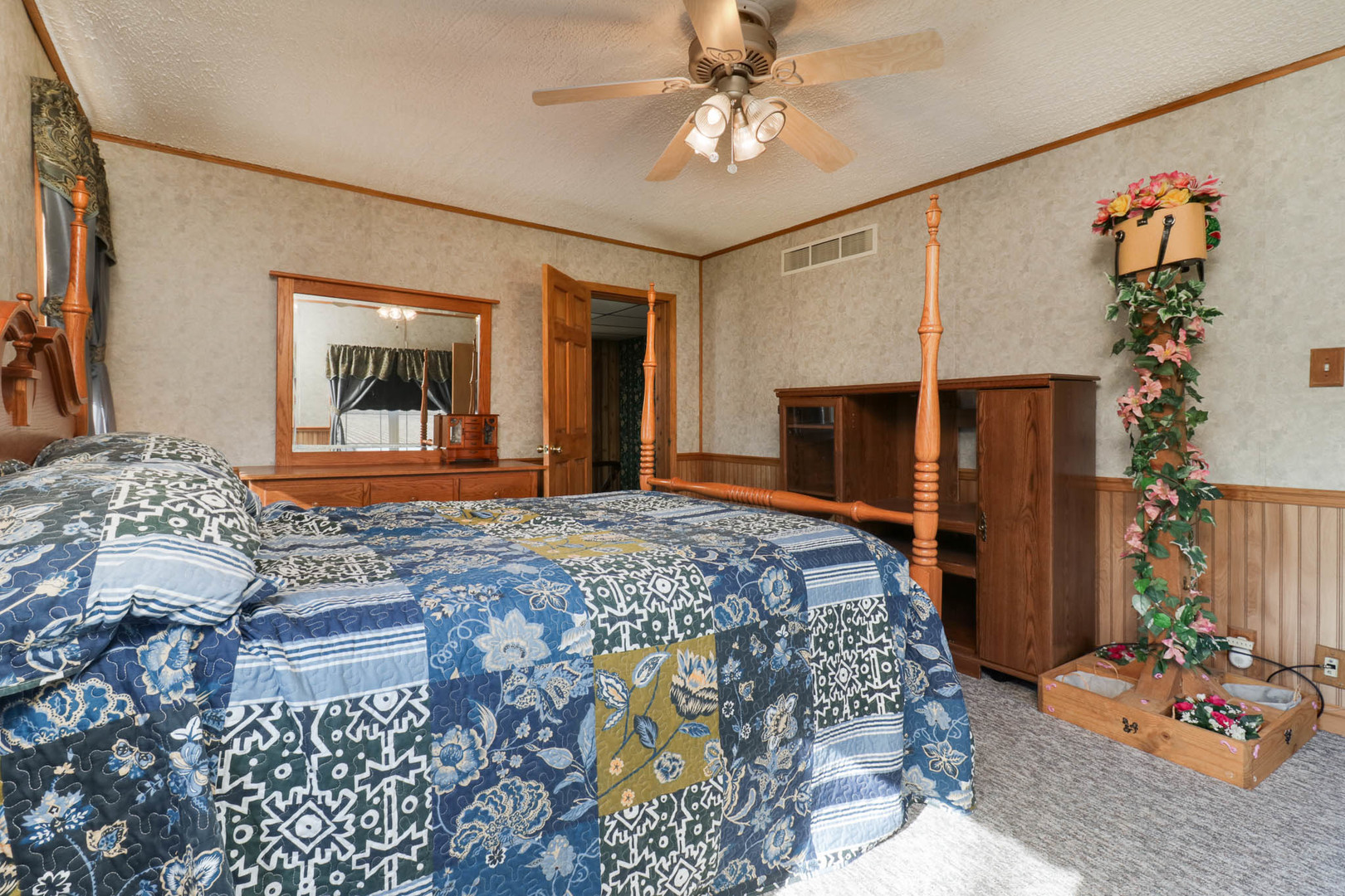 32892 McClure Road Colfax, IL 61728 - Photo 29 of 44 a bedroom with a bed and a couch