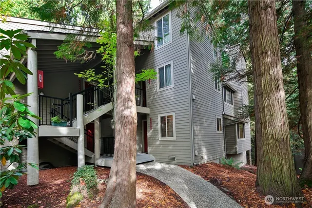 a view of a house with a yard and tree s