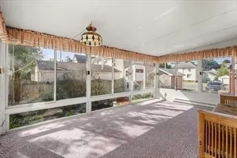 a very nice looking room with a large window