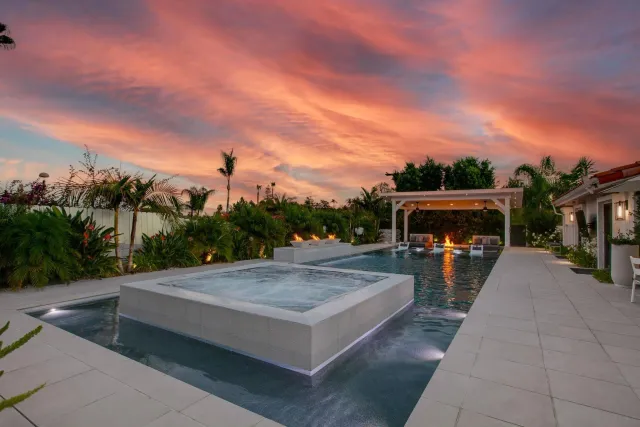 a view of a terrace with sitting area