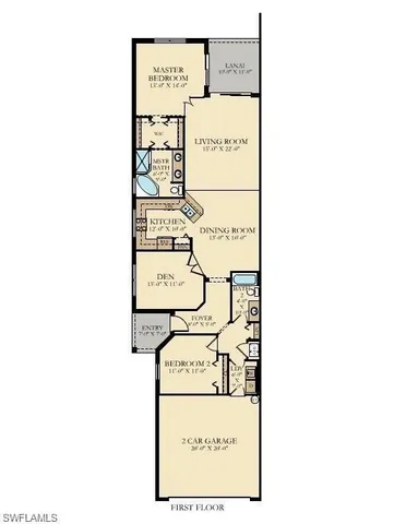 $2,600 | 2061 Tamarron Lane, Naples, FL 34120