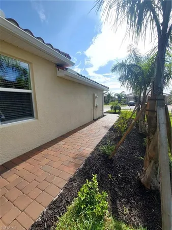 a view of an outdoor space and a yard
