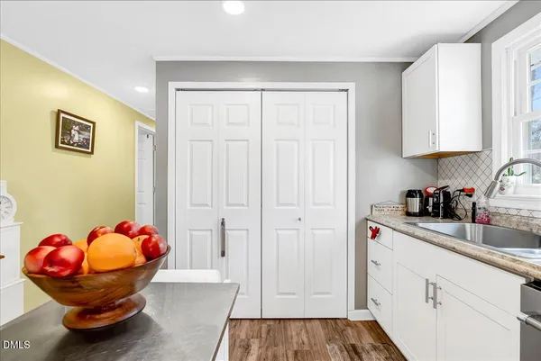 a room with storage and utility