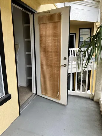 a view of front door