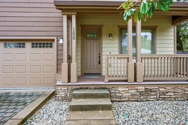 a front view of a house