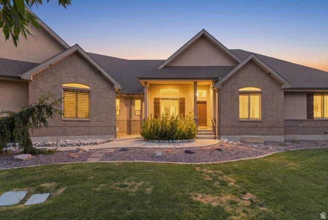 11290 South Southfield Road Mayfield, UT 84643 - Photo 2 of 103 Brick and stucco exterior with gabled roof lines