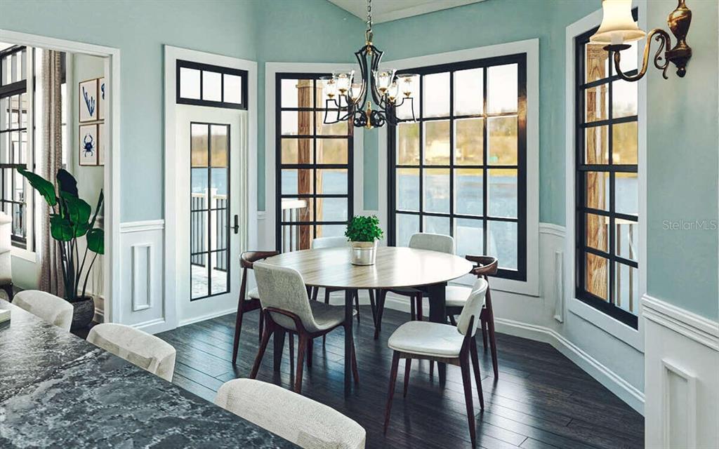 34710 Clayton Road Dade City, FL 33523 - Photo 12 of 17 a view of a dining room with furniture window and wooden floor