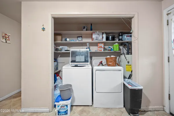 a room with storage and utility