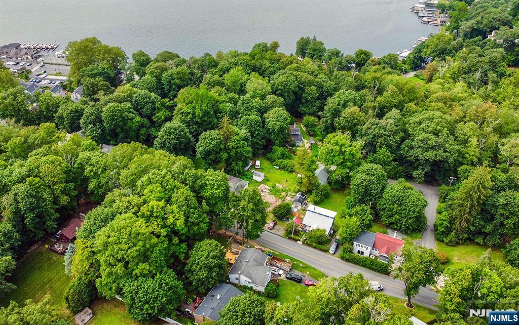 67 Nolans Point Road Lake Hopatcong, NJ 07849 - Photo 37 of 43 an aerial view of residential house with outdoor space and trees all around