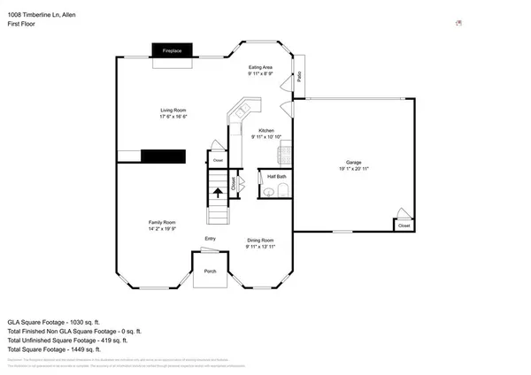 $3,025 | 1008 Timberline Lane, Allen, TX 75002