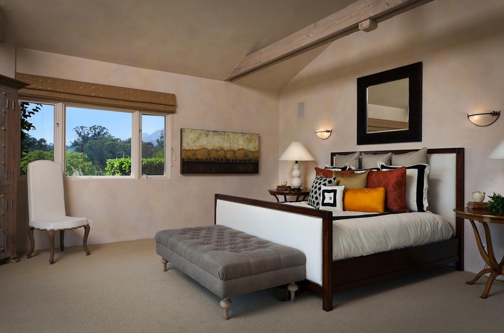 350 Woodley Road Santa Barbara, CA 93108 - Photo 10 of 26 a bedroom with a bed and large window