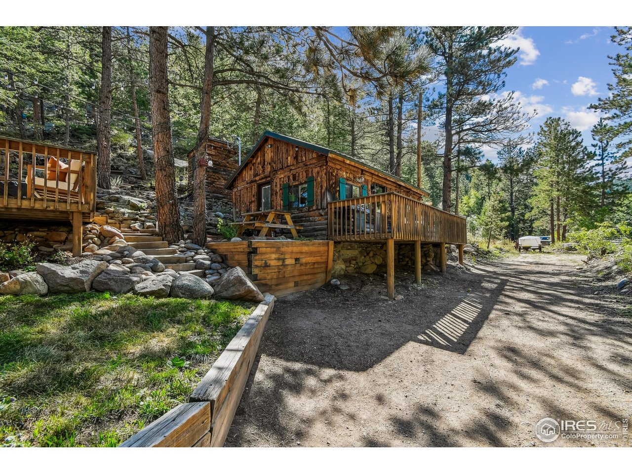 541 Riverside Drive Lyons, CO 80540 - Photo 22 of 45 a view of a house with a yard