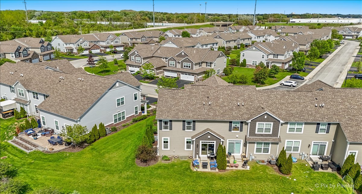 16207 West Switch Grass Road Lockport, IL 60441 - Photo 34 of 45 an aerial view of a house with a garden