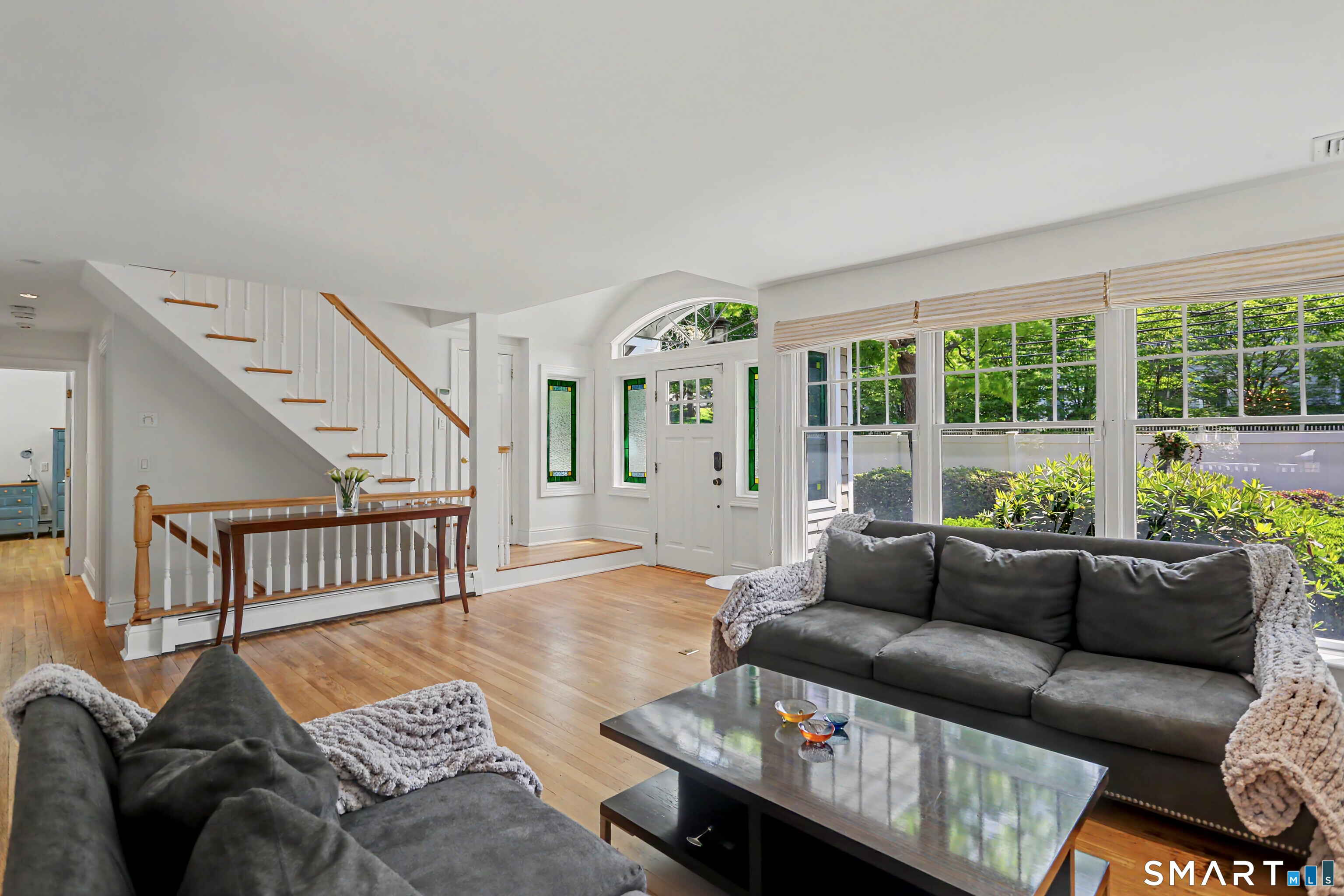 186 Compo Road South Westport, CT 06880 - Photo 4 of 40 The Living Room has a wall of windows