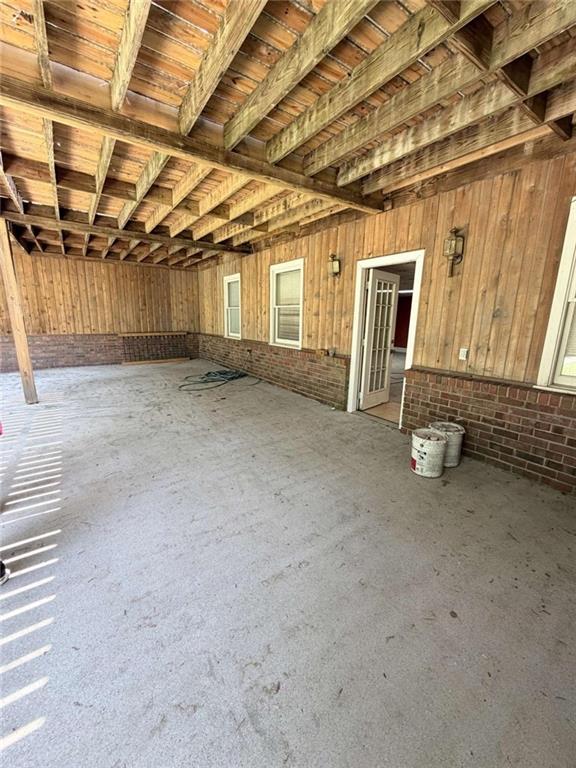 763 McDaniel Mill Road Southwest Conyers, GA 30094 - Photo 69 of 80 a view of a room with wooden walls