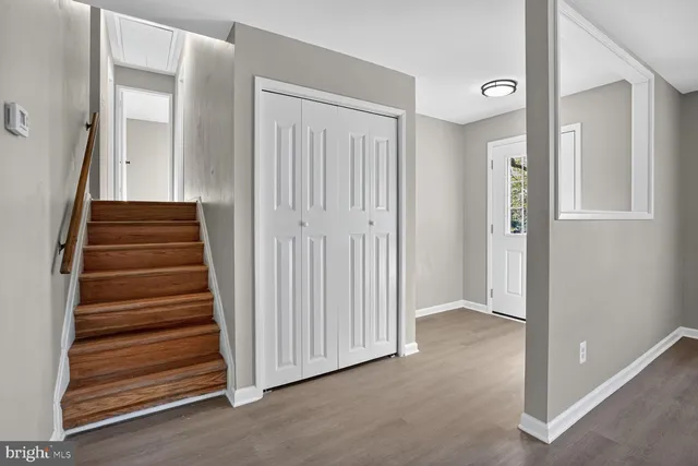 a view of a entryway with stairs