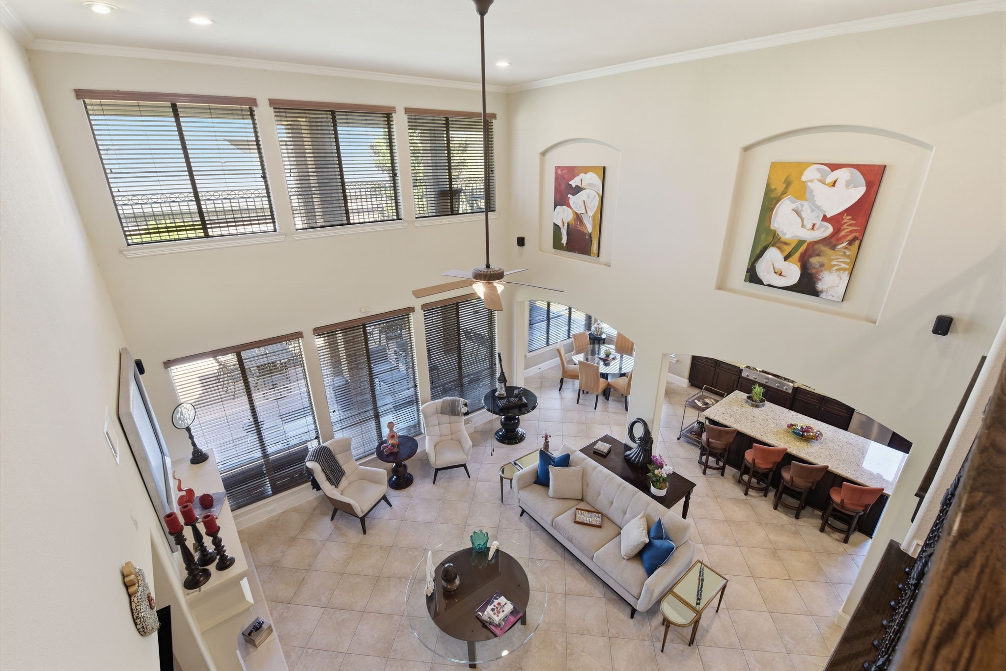 223 South Bauer Point Circle Spring, TX 77389 - Photo 27 of 50 a very nice looking living room with furniture and floor to ceiling window