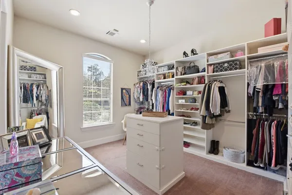 a view of a room with storage