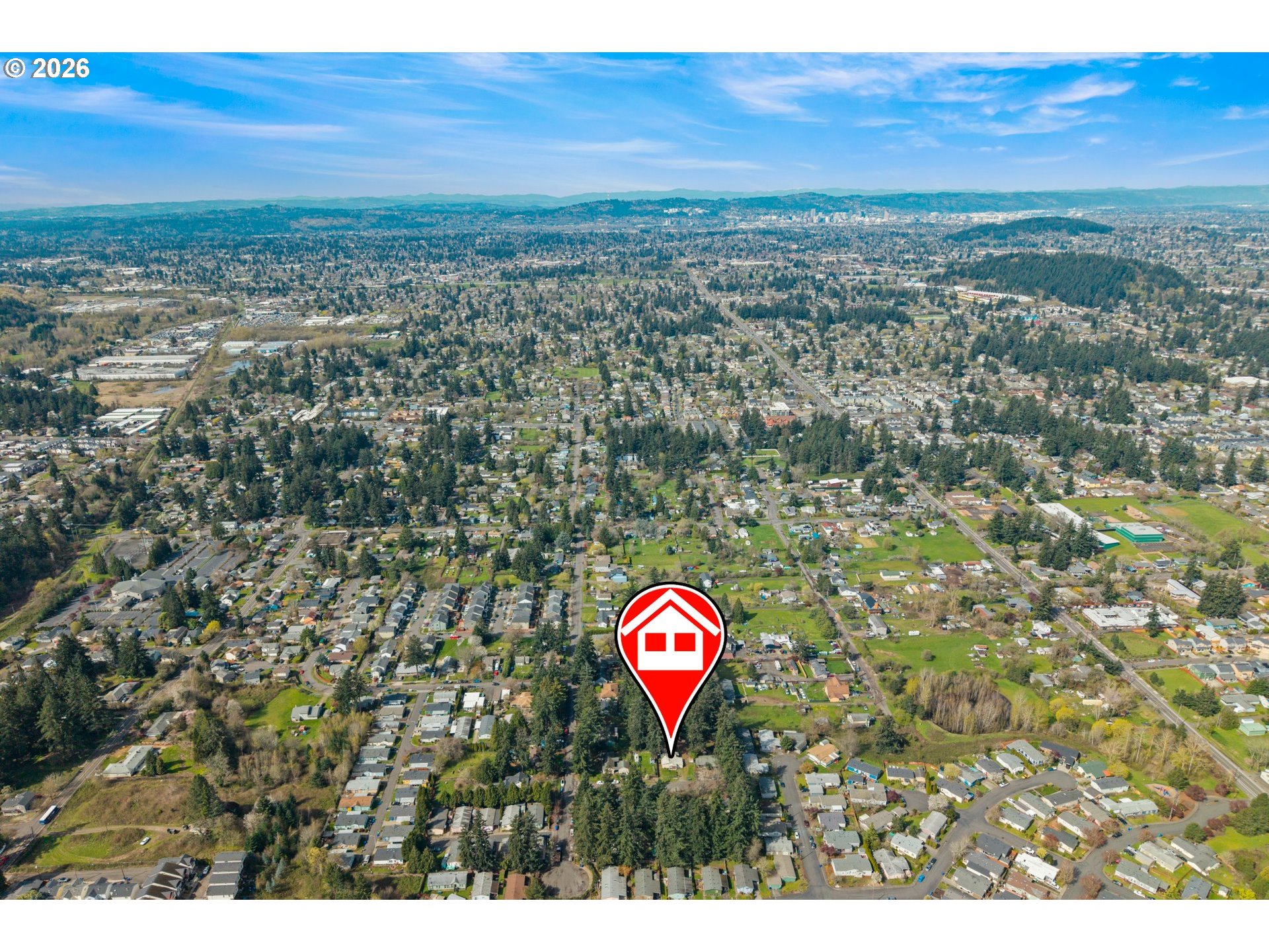 4925 Southeast 133rd Avenue Portland, OR 97236 - Photo 29 of 33 Drone View/UAV