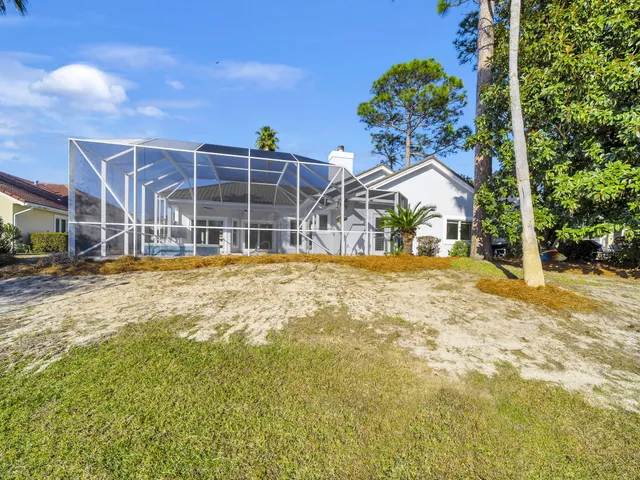 a view of outdoor space with seating area