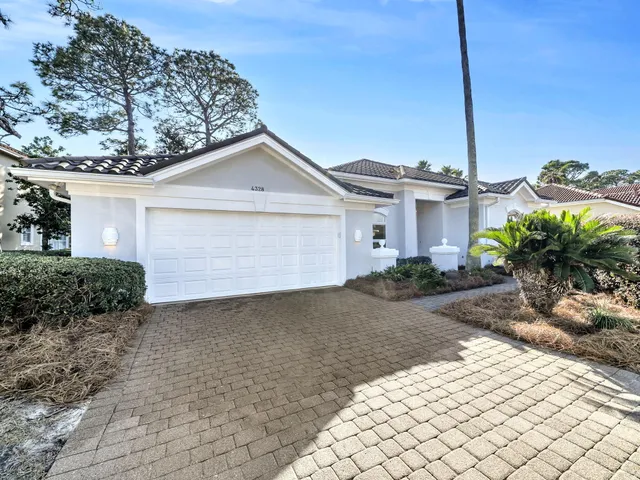 an aerial view of a swimming pool