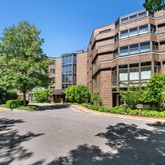 a front view of a building