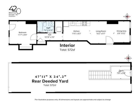 $485,000 | 420 Monroe Street, Unit 1R, Hoboken, NJ 07030