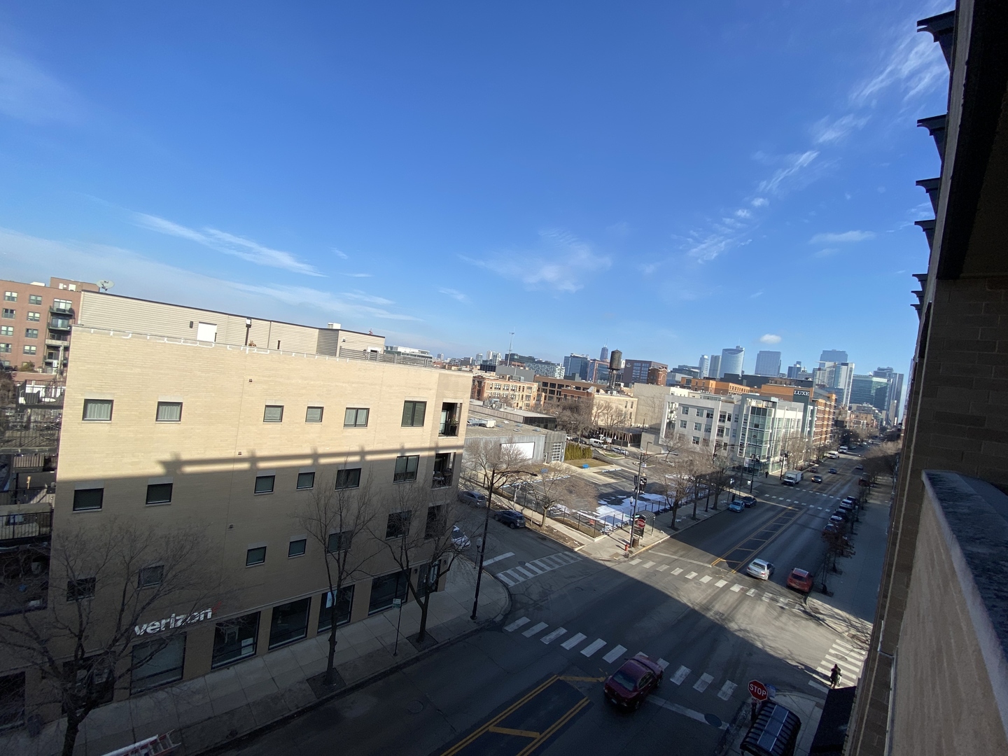 1301 West Madison Street, Unit 506 Chicago, IL 60607 - Photo 17 of 23 a view of a city from a balcony